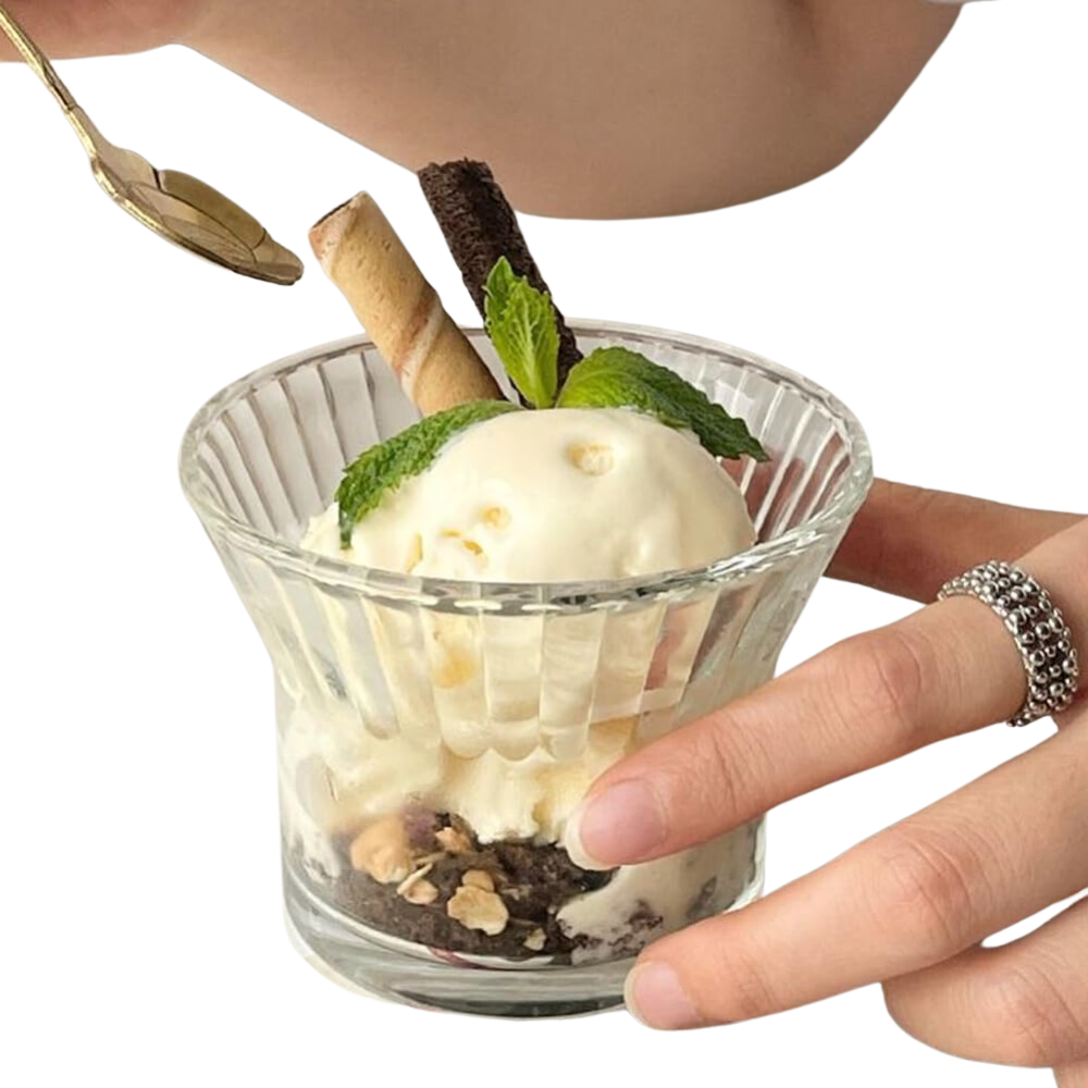 Juego de 6 Tazones de Vidrio para Postres 200 ml