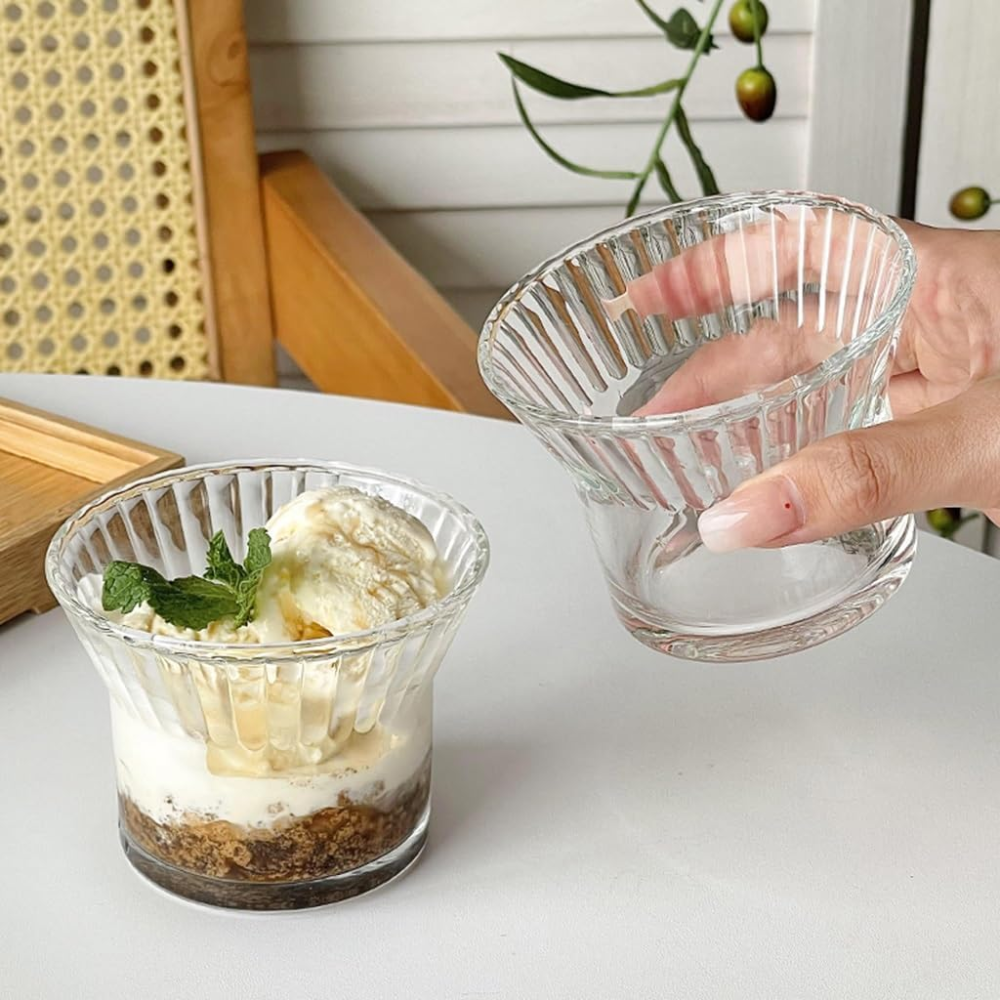 Juego de 6 Tazones de Vidrio para Postres 200 ml - Imagen 3