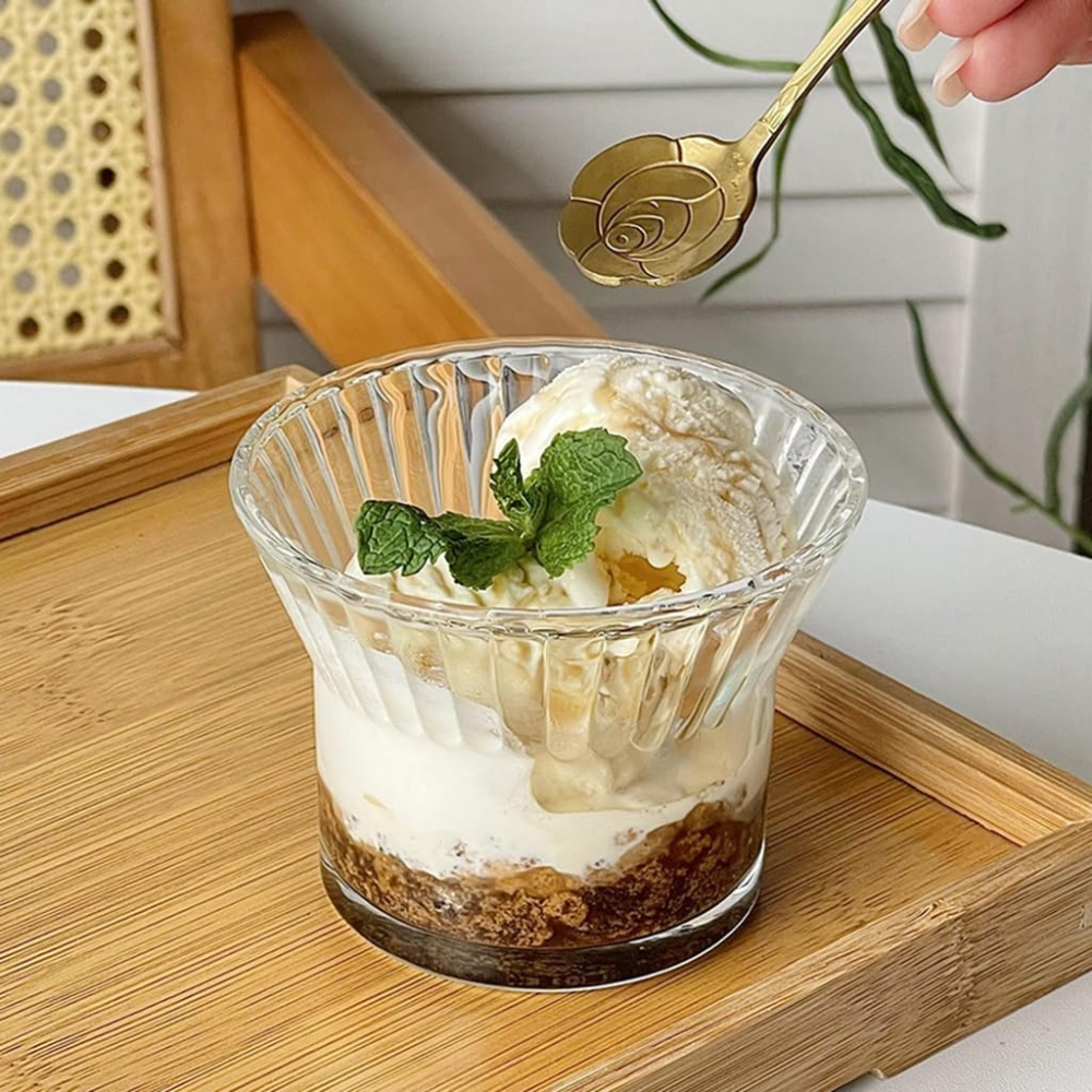 Juego de 6 Tazones de Vidrio para Postres 200 ml - Imagen 2