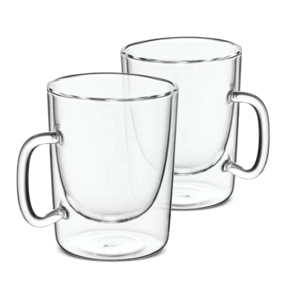 Pack de 2 Tazas Alta Recta Doble Pared de Vidrio 90 ml - Imagen 5