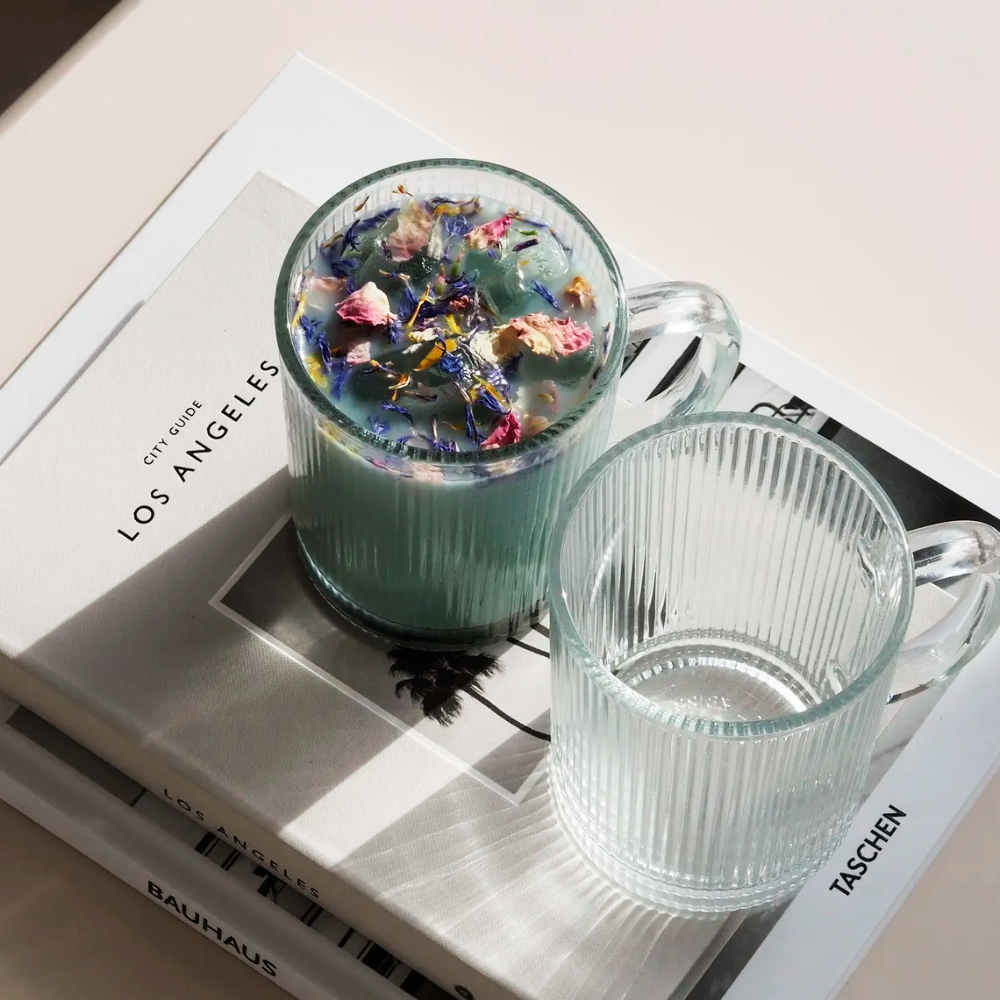 Set de 6 Tazas Acanaladas de Vidrio 310 ml - Imagen 7