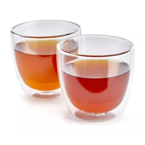 Pack de 2 Vasos Doble Pared de Vidrio Borosilicato 400 ml