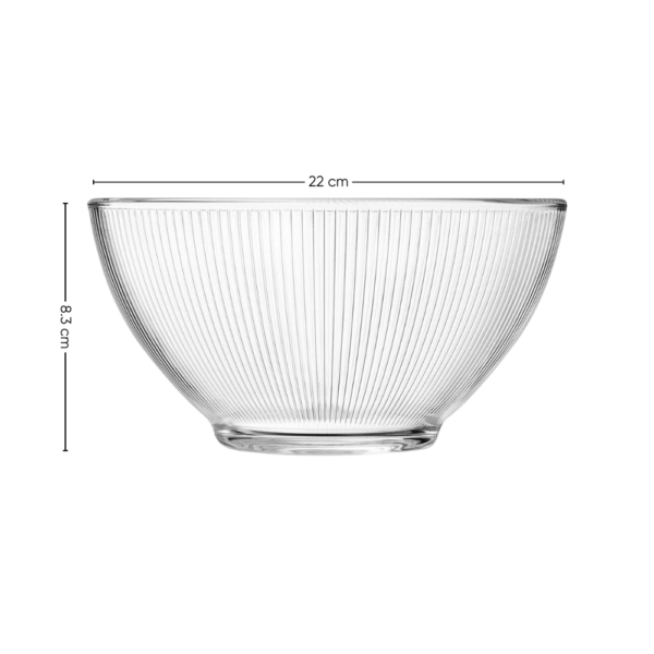Bowl Ensaladera de Vidrio Labrado 2000ml - Imagen 5