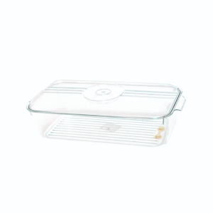 Caja de Almacenamiento Baja para Refrigerador con Drenaje 15 cm