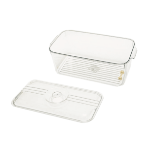 Caja de Almacenamiento Alta para Refrigerador con Drenaje 20 cm