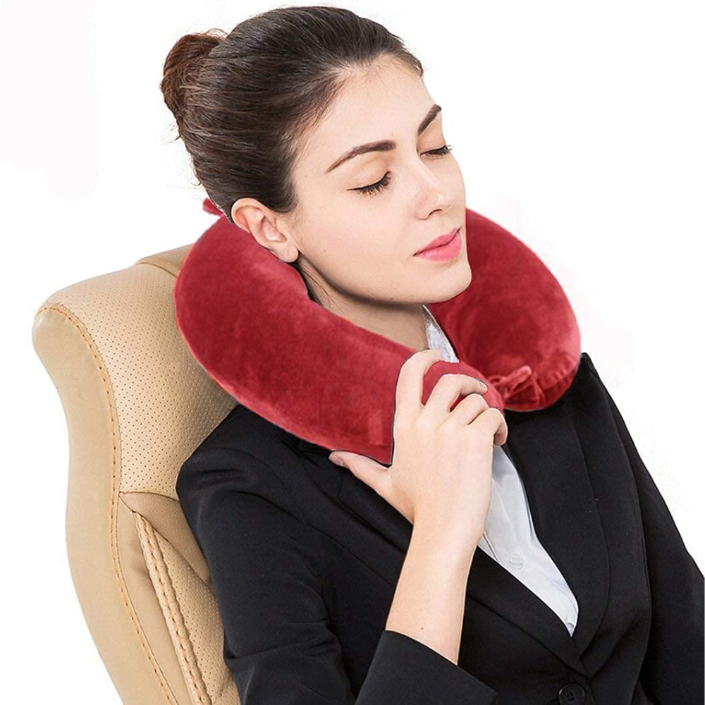 Kit de Almohada de Cuello y Antifaz para Viaje - Imagen 2