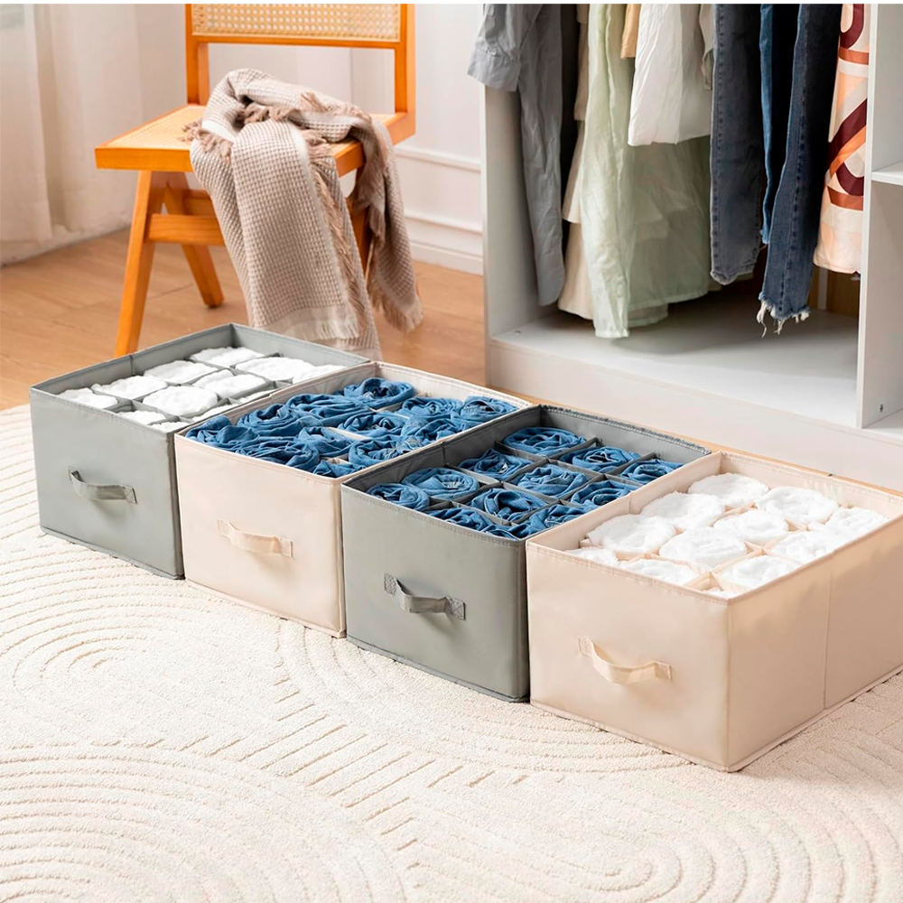 Pack de 2 Organizadores Plegable para ropa de 12 Divisiones - Imagen 3