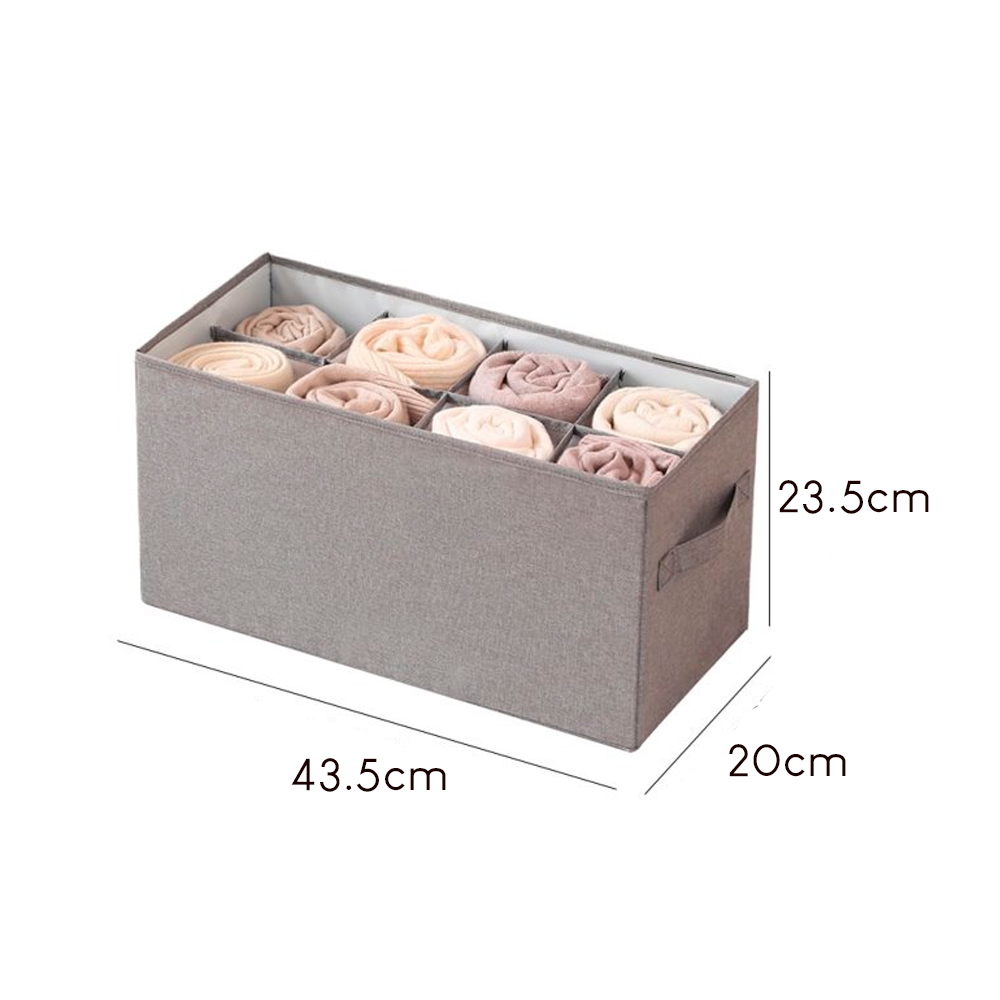 Pack de 2 Organizadores Plegable para ropa de 8 Divisiones - Imagen 4
