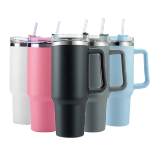 Vaso Térmico de Acero Inoxidable con Asa de 1200 ml