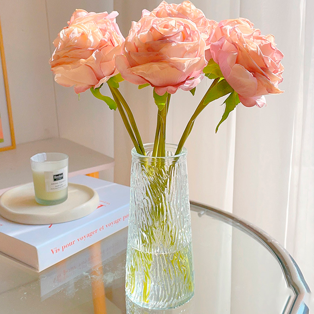 Juego de 2 Floreros Altos Diseño Labrado - Imagen 4