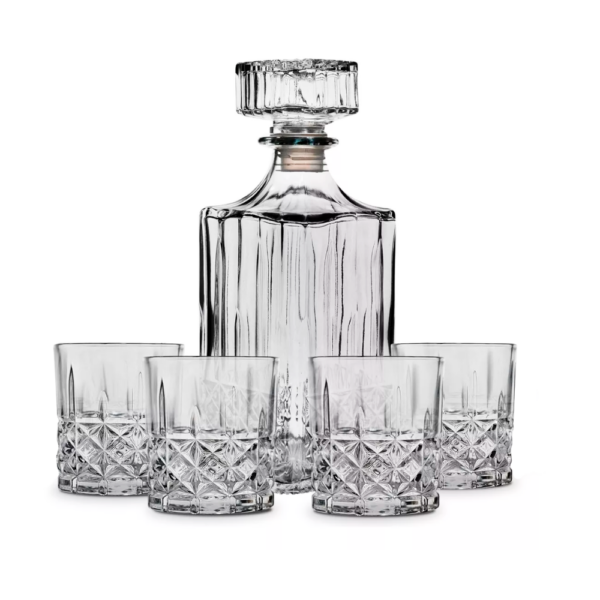Kit Licorera para Whisky de 1000 ml y Vasos de Vidrio - Imagen 3