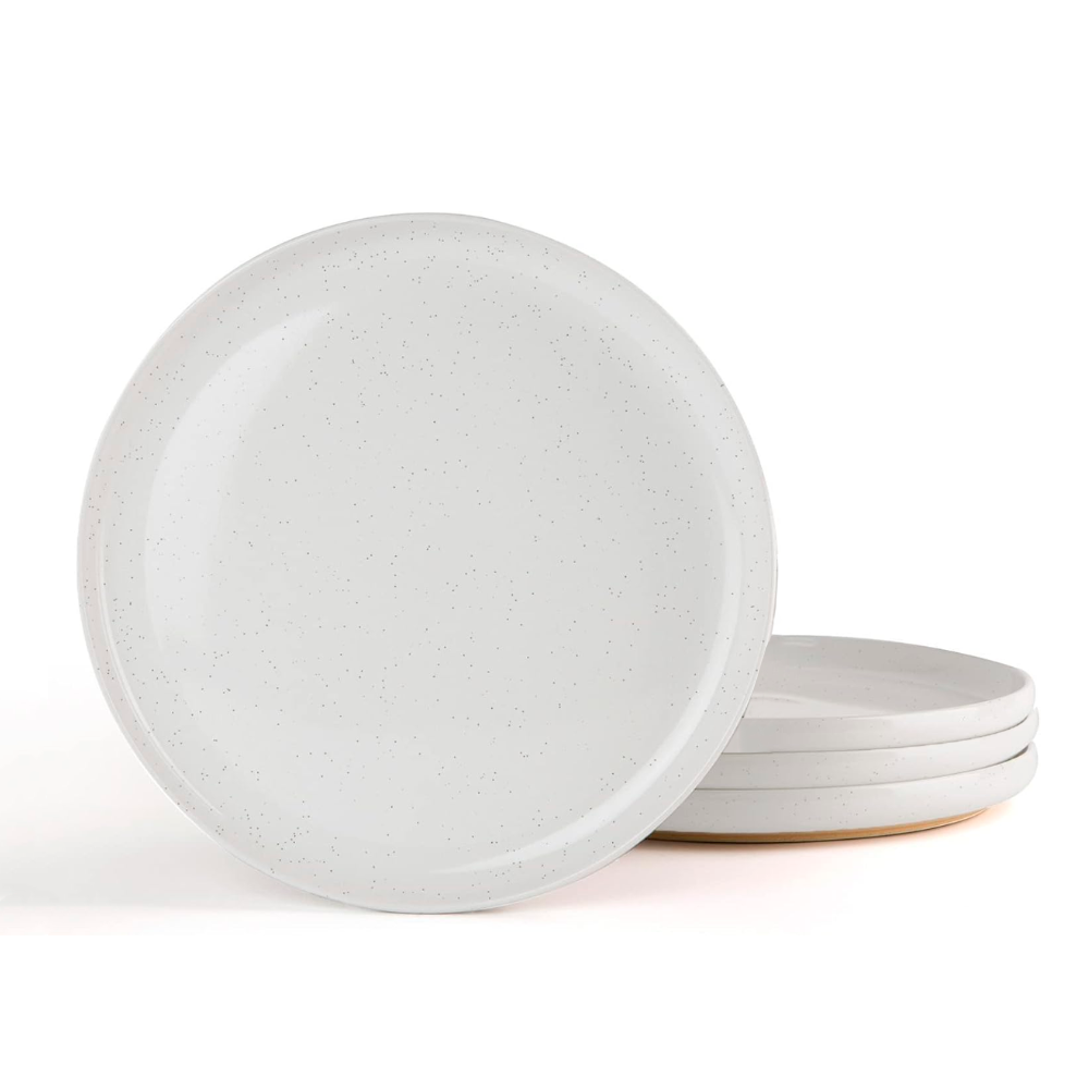Set de 4 Platos Cerámica con Borde Alto 26 cm