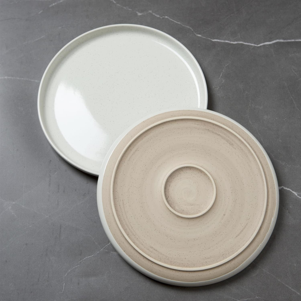 Set de 4 Platos Cerámica con Borde Alto 26 cm - Imagen 3