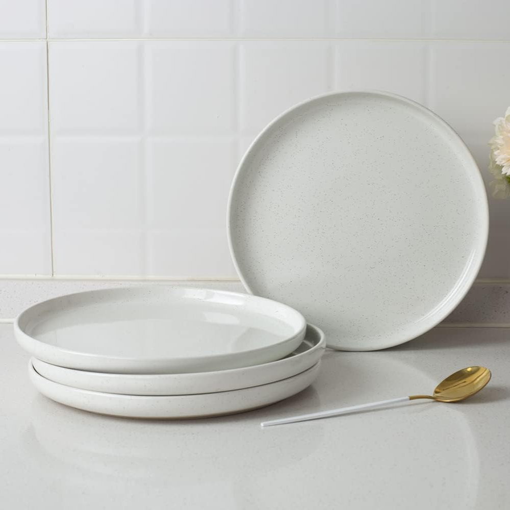 Set de 4 Platos Cerámica con Borde Alto 26 cm - Imagen 2