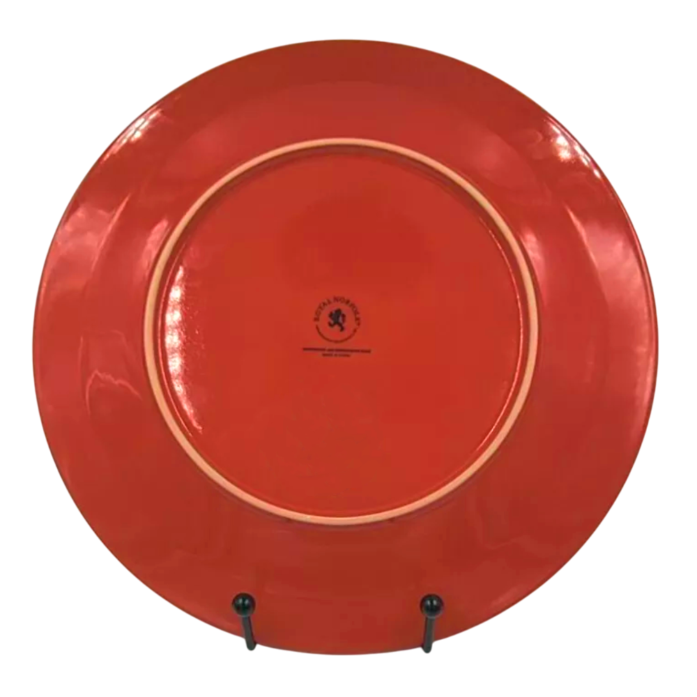 Set de 4 Platos Cerámicos Rojos con Borde Relieve 27 cm - Imagen 5