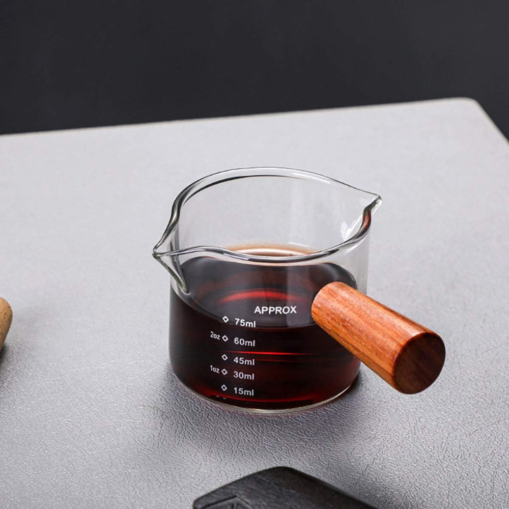 Taza Medidora Doble Boquilla con Mango de Madera 75ml - Imagen 7