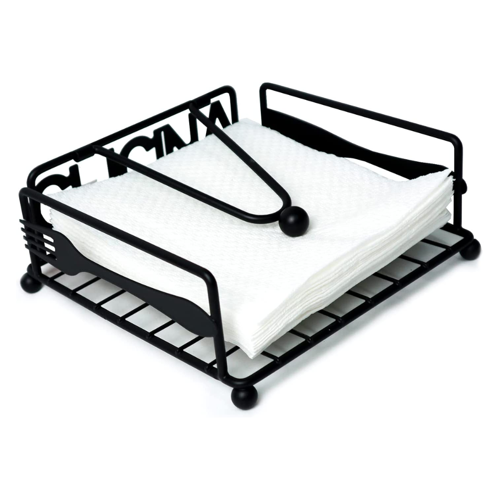 Servilletero de Metal Negro Moderno - Imagen 2