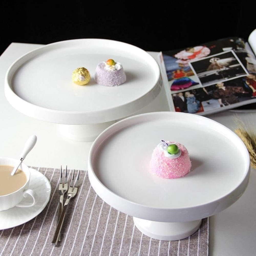 Pedestal para Torta de Cerámica con Tapa de Acrílico - Imagen 3