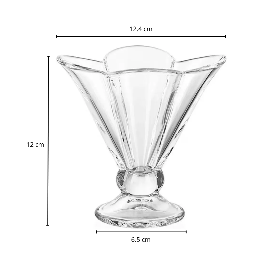 Set de 6 Copas de Vidrio para Postre Cónico 200 ml - Imagen 7