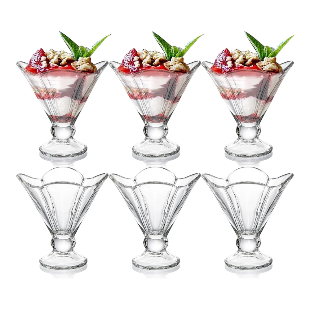 Set de 6 Copas de Vidrio para Postre Cónico 200 ml - Imagen 8