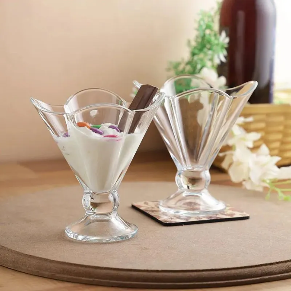 Set de 6 Copas de Vidrio para Postre Cónico 200 ml - Imagen 2