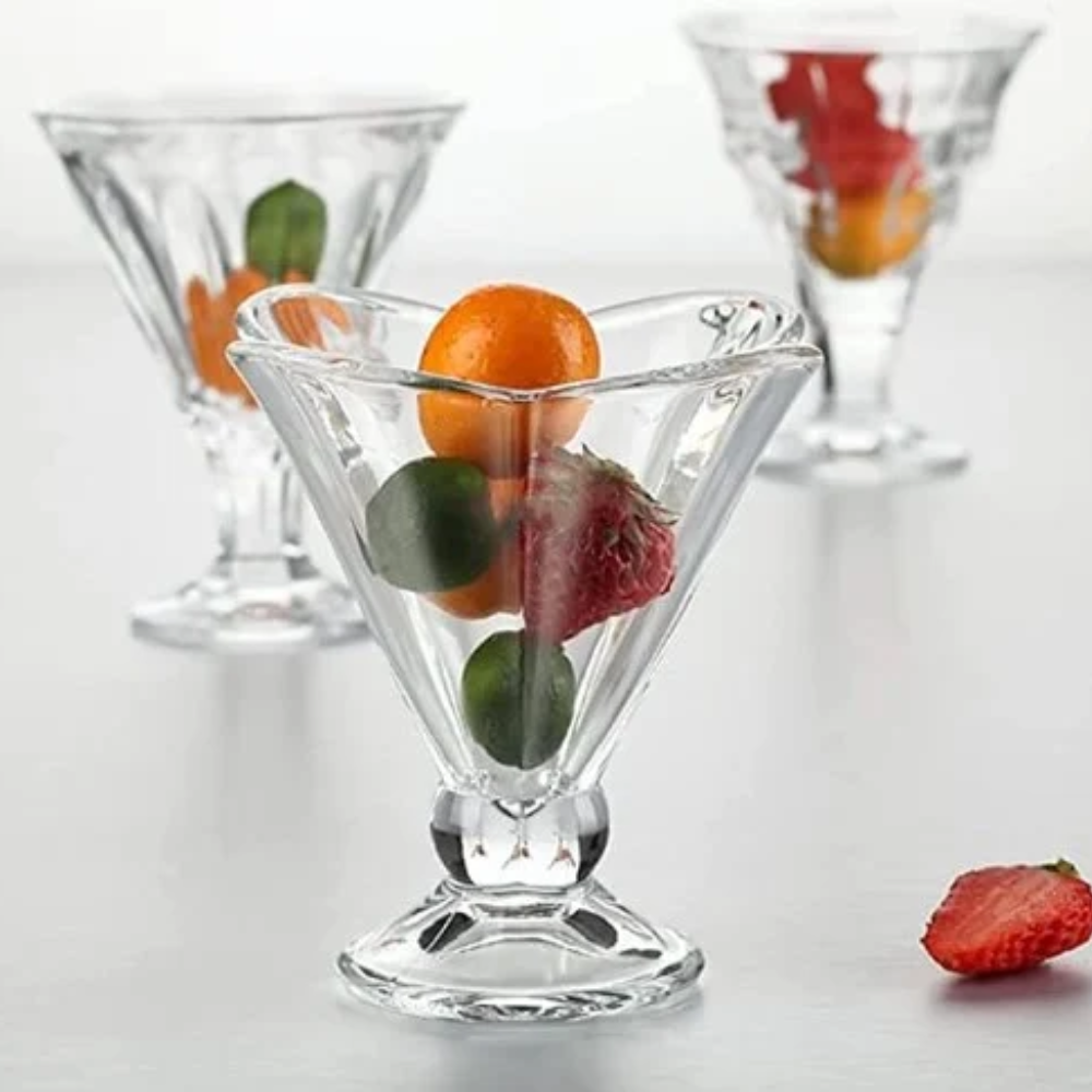 Set de 6 Copas de Vidrio para Postre Cónico 200 ml - Imagen 3