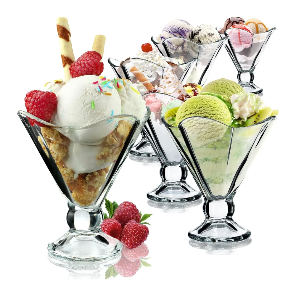 Set de 6 Copas de Vidrio para Postre Cónico 200 ml - Imagen 6