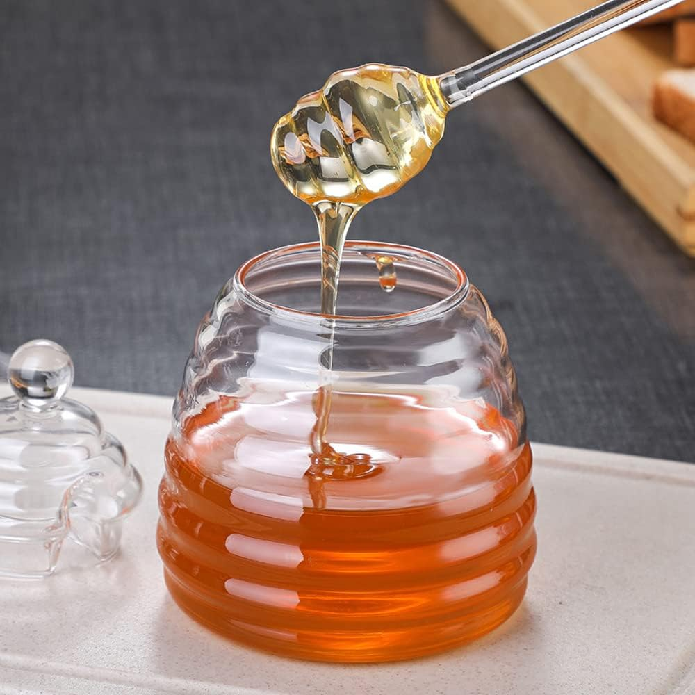 Frasco para Miel con Cuchara y Tapa de Vidrio Borosilicato 450 ml - Imagen 2