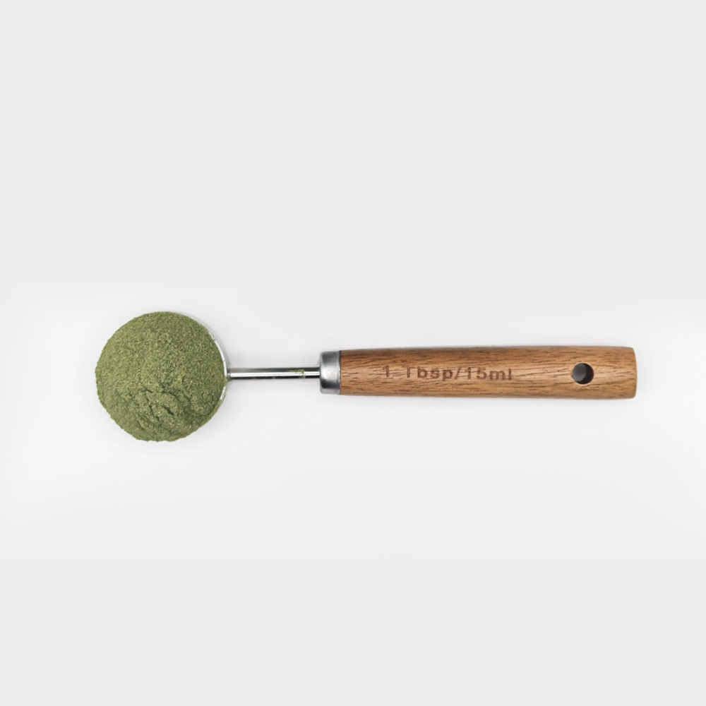 Cuchara Dosificadora de Acero para Café con Mango de Madera - Imagen 3